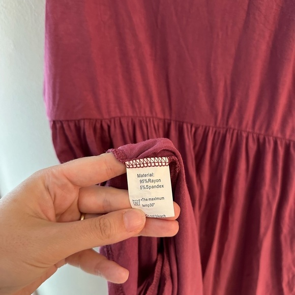 Simple Amazon Brand Pink Dress with Pockets Size M - Picture 3 of 4